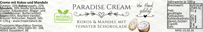 Paradise Cream - Kokos mit Mandel und feinster Schokolade 170 g