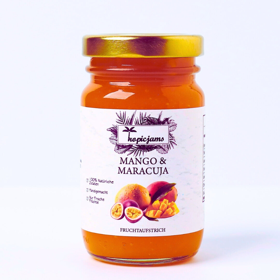 Tropicjams Mango Maracuja Fruchtaufstrich 150 g