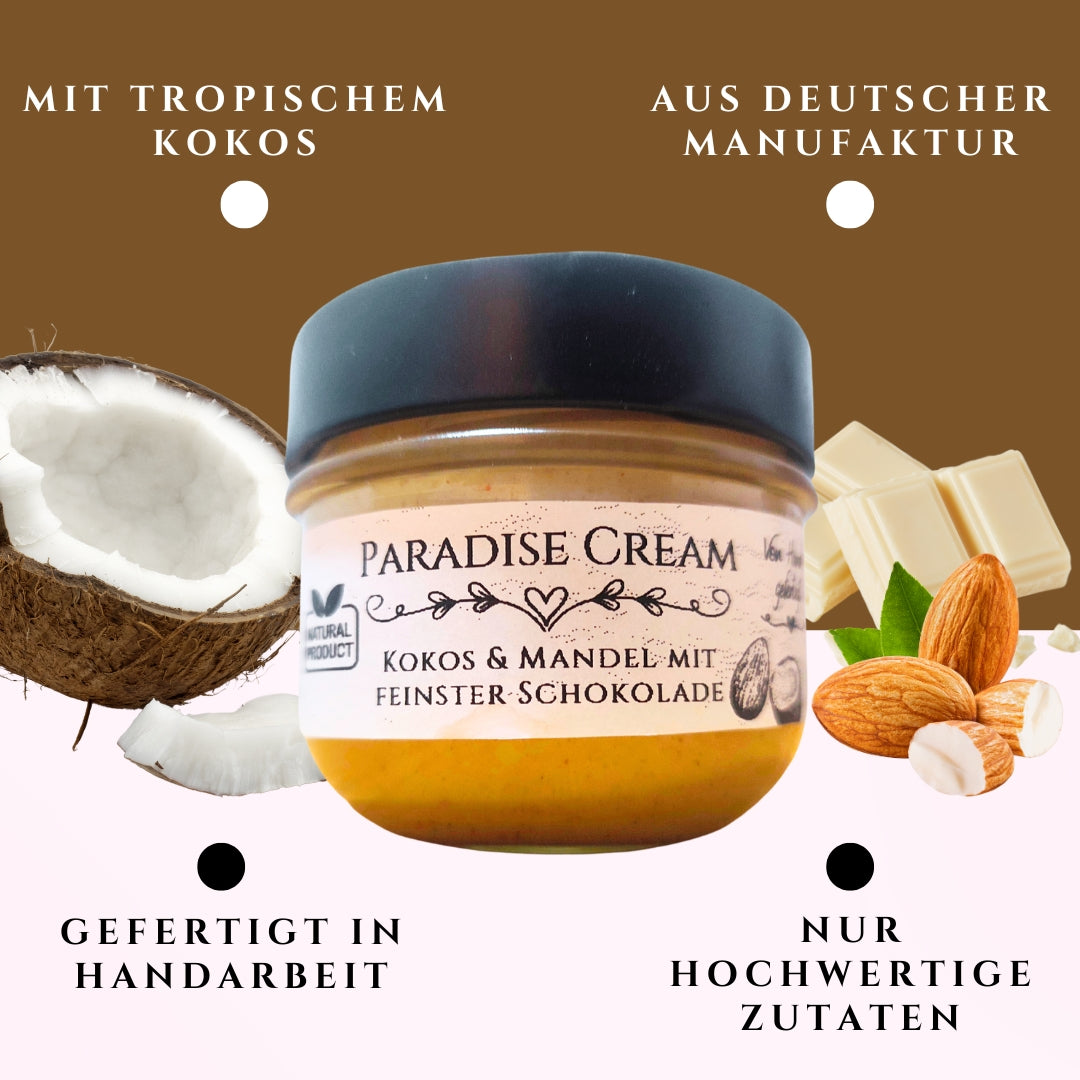 Paradise Cream - Kokos mit Mandel und feinster Schokolade 170 g